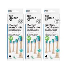 The Humble Co. Huvud Eltandborste Bristle 3-pack