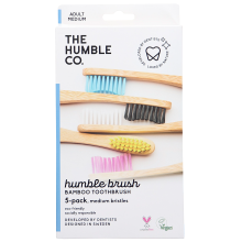 The Humble Co. - Bamboo Tandborste Vuxna Medium 5-pack