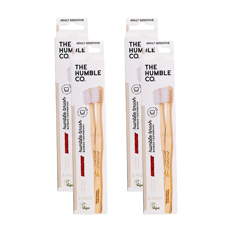 The Humble Co. Matsmart Tandborste Bambu Sensitive Eko 4x 2-pack
