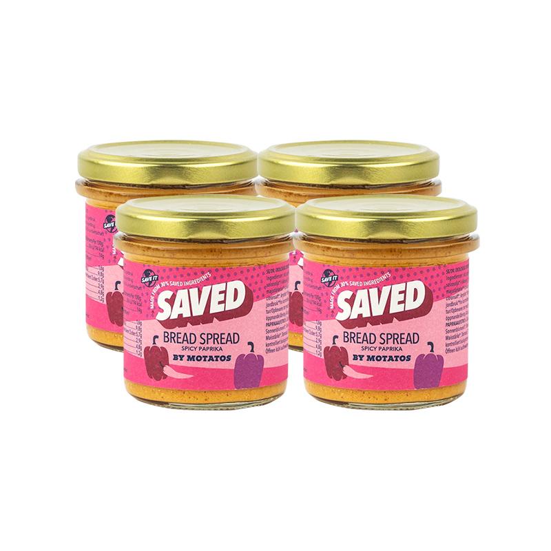SAVED By Motatos Spread - Kryddig Paprika 4-pack