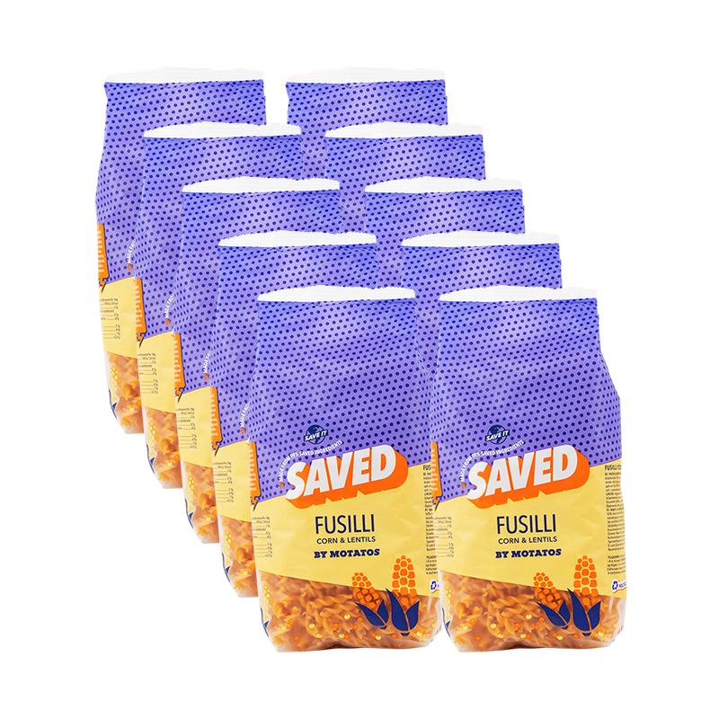 SAVED By Motatos Fusilli - Majs & Röda linser 10-pack