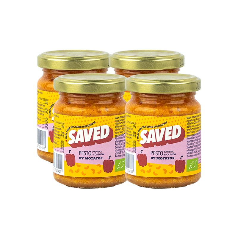 SAVED By Motatos Pesto - Paprika & Cashew 4-pack