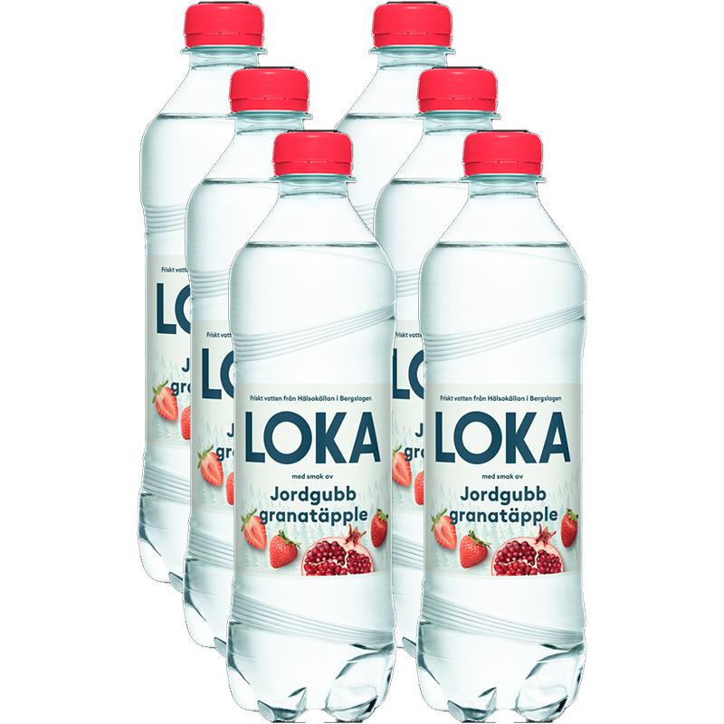 Loka Jordgubb Granatäpple 6-pack