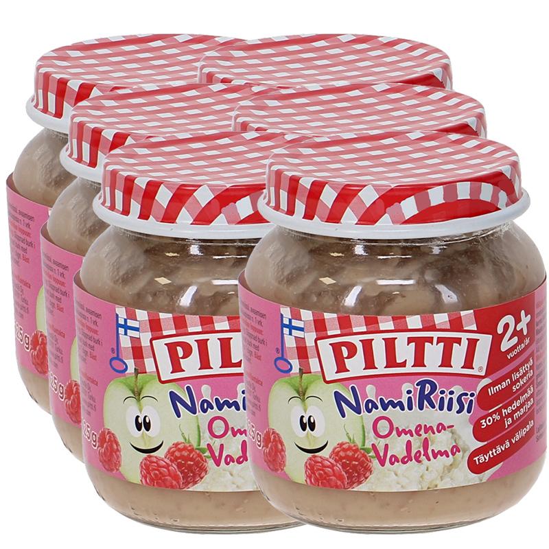 Piltti Puré Äpple & Hallon 6-pack