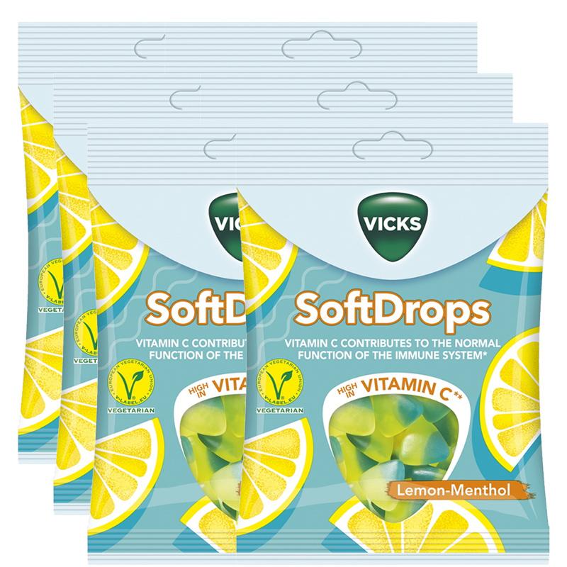 Vicks Soft Drops Citron C-vitamin 6-pack