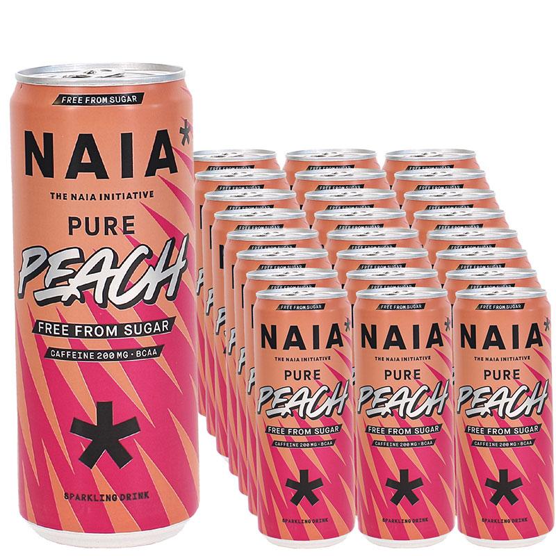 Naia Energidryck Pure Peach 24-pack