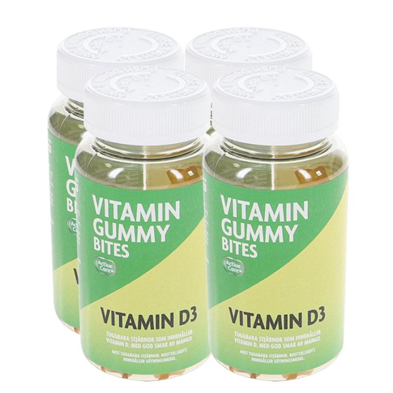 Active Care Gummy Bites D-Vitamin 60 st 4-pack