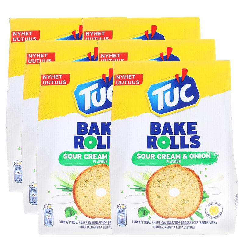 Tuc Brödchips Sourcream & Onion 6-pack