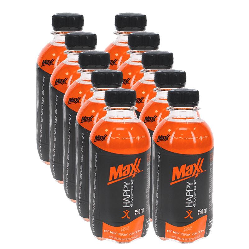 Maxx Happy Kolsyrad Energidryck 10-pack