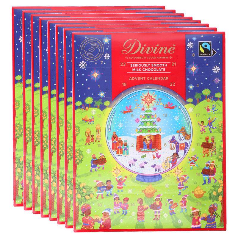 Divine Adventskalender Mjölkchoklad 8-pack