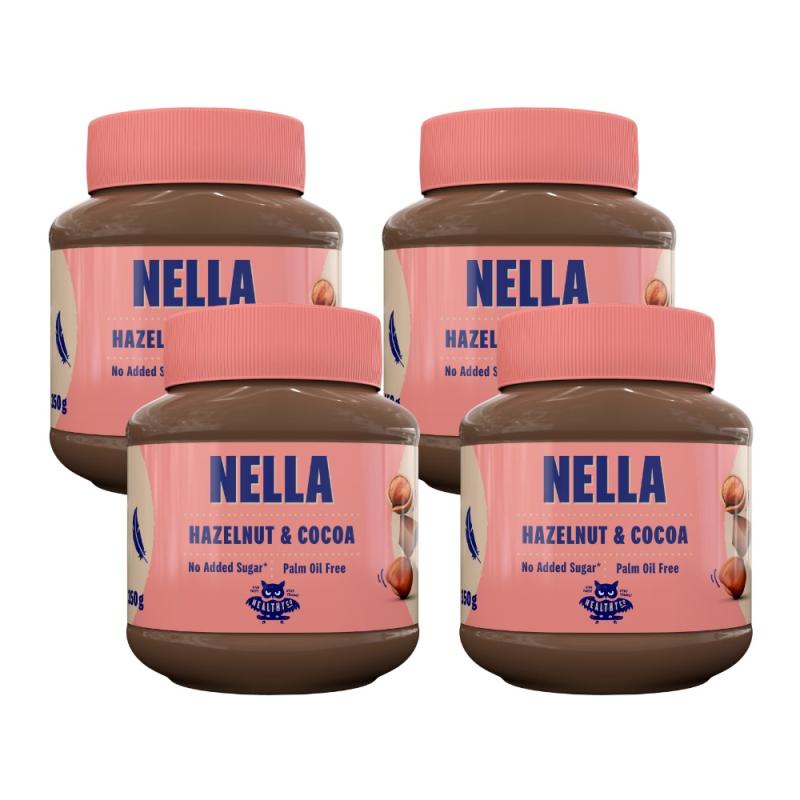 Healty Co Hasselnötskräm Hazelnut & Cocoa 4-pack