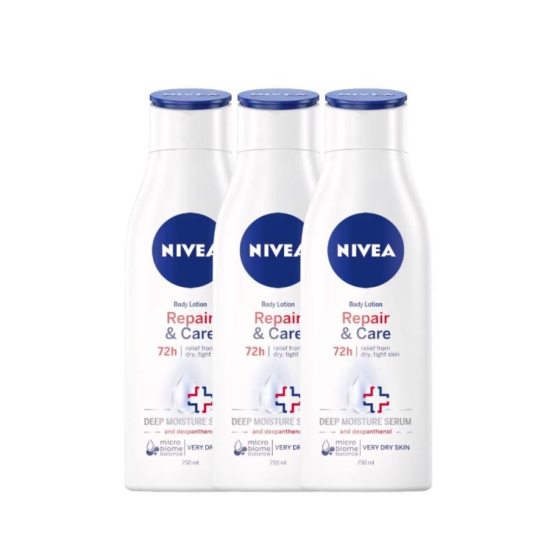 Nivea Body Lotion Repair & Care 3-pack