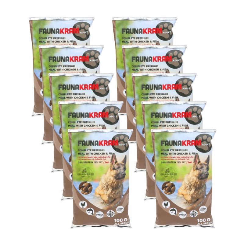Faunakram Hundfoder Kyckling 10-pack
