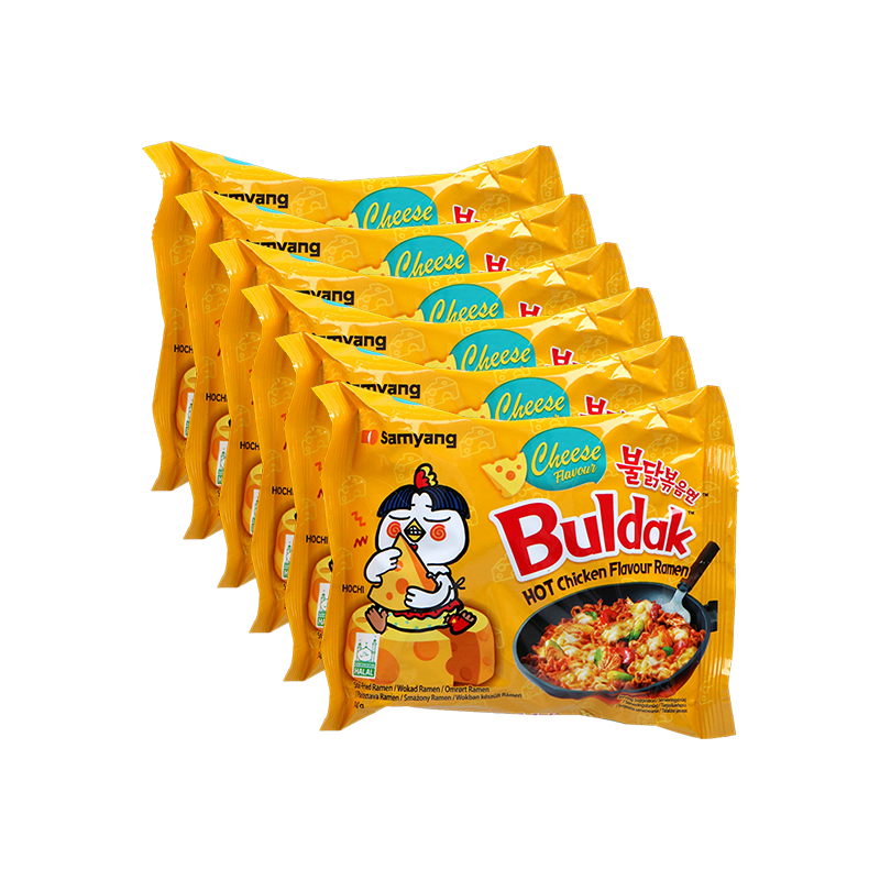 Samyang Buldak Nudlar Chicken & Cheese 6-pack