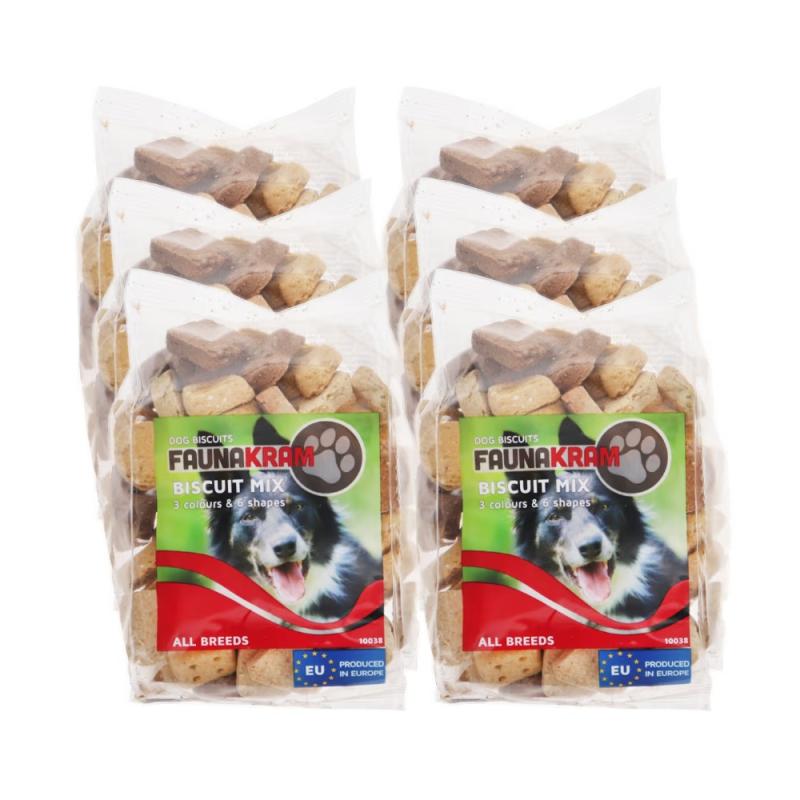 Faunakram Hundkex 6-pack
