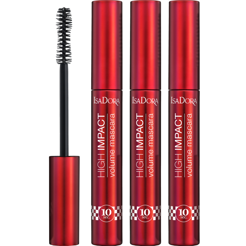 IsaDora Volume Mascara 30 Black 3-pack
