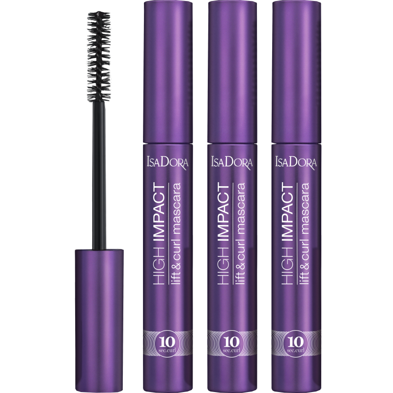 IsaDora Lift & Curl Mascara 30 Svart 3-pack