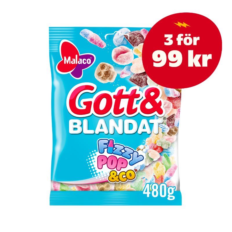 Malaco Gott & Blandat Fizzypop & Co
