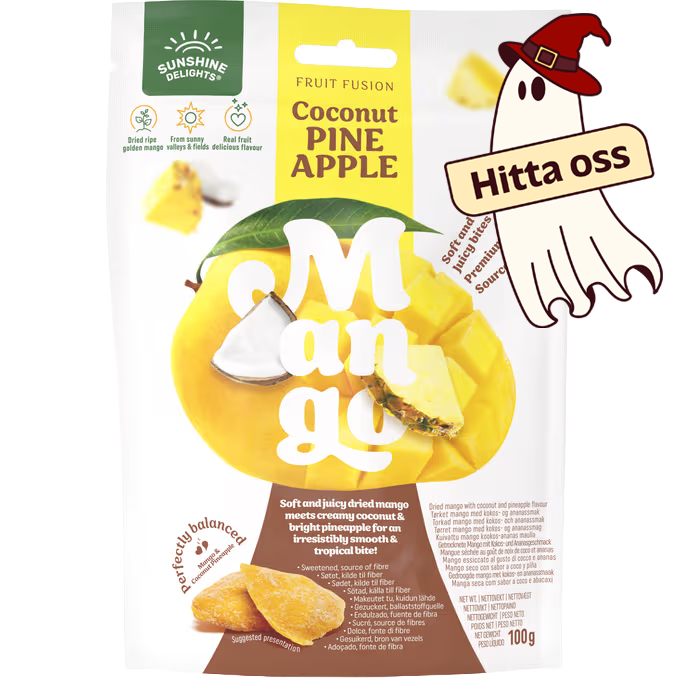 Sunshine Delights Torkad Mango Kokos & Ananas